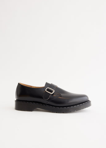 Black Hi-Shine Monk Shoes