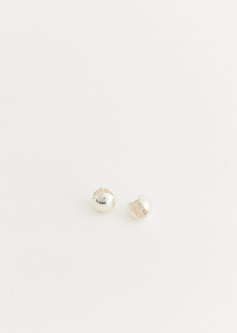 Silver Sphere earrings