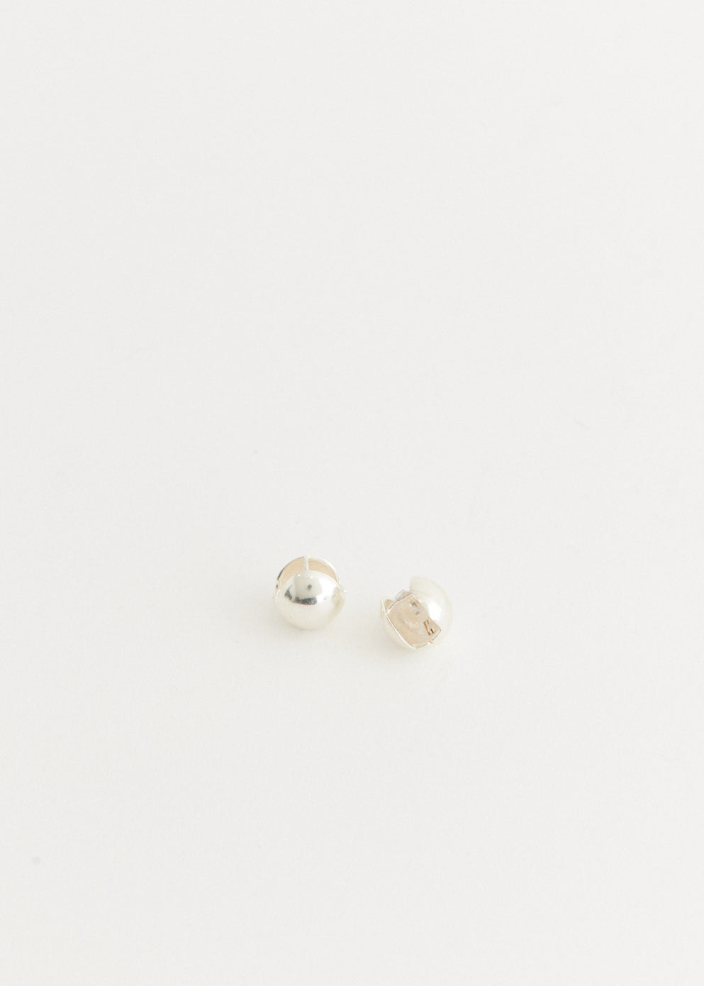 Silver Sphere earrings