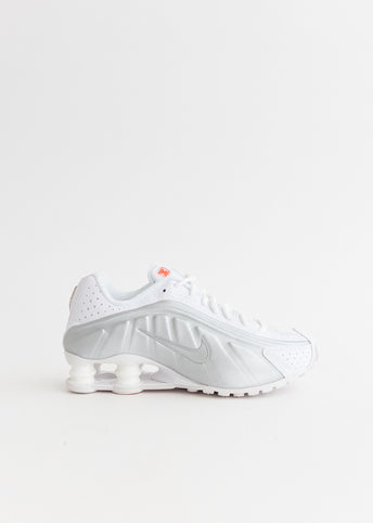 Women's Shox R4 'White Metallic Silver' Sneakers