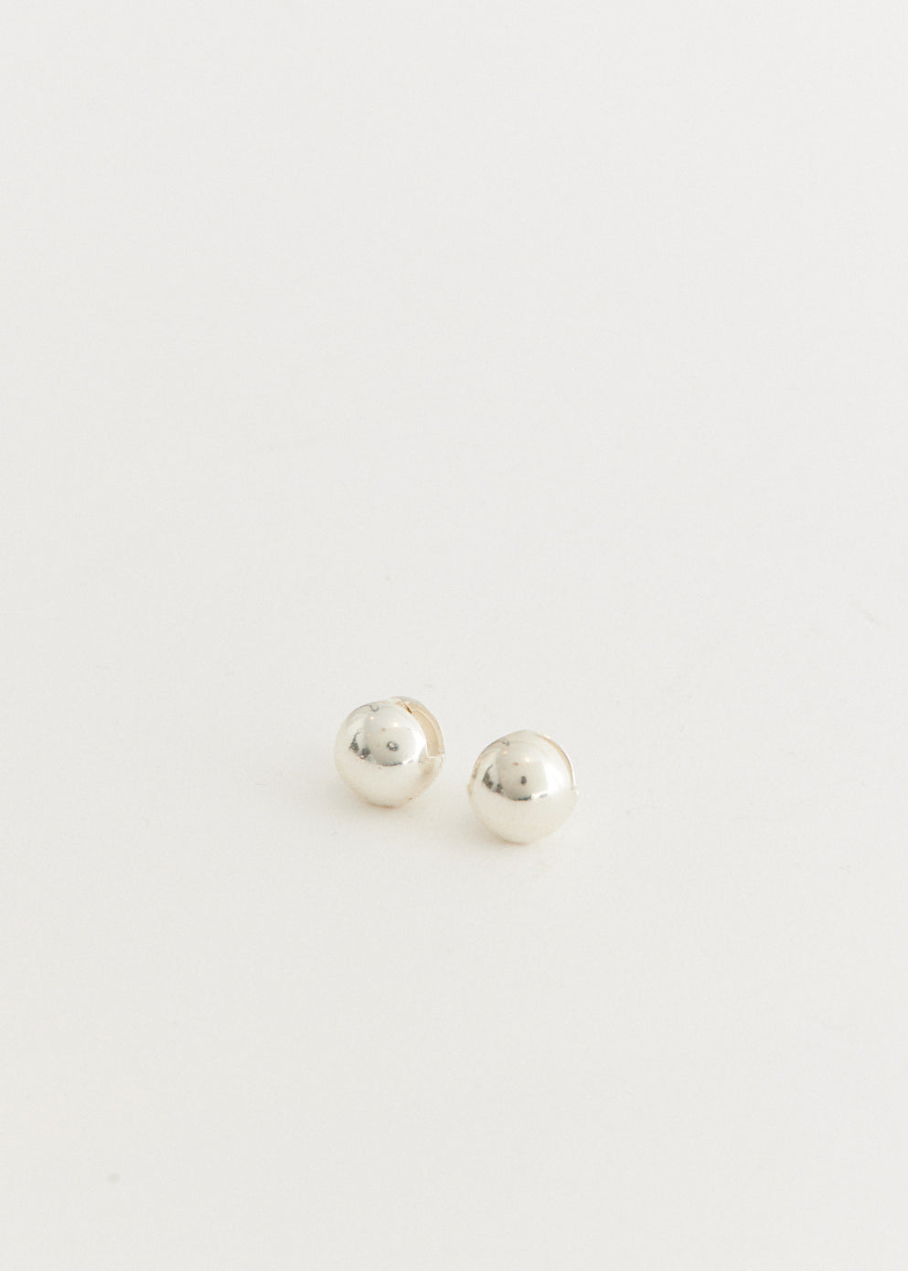 Silver Sphere earrings