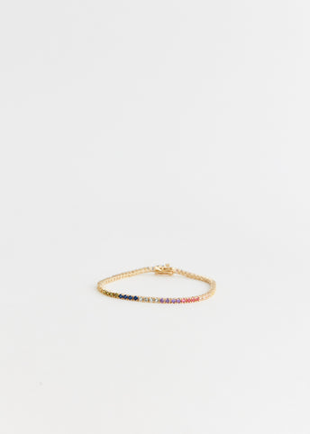 Rainbow Tennis Bracelet