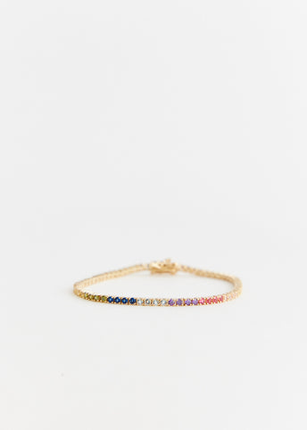 Rainbow Tennis Bracelet