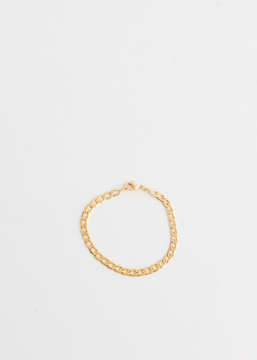 Flat Curb Chain Bracelet