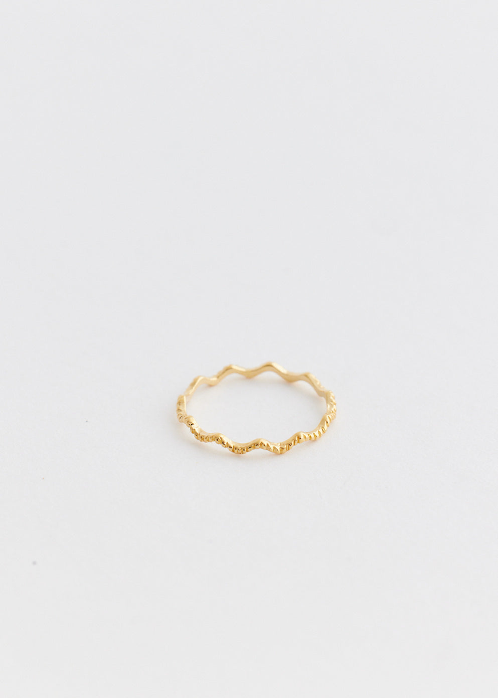 Wave Gold Plated Ring