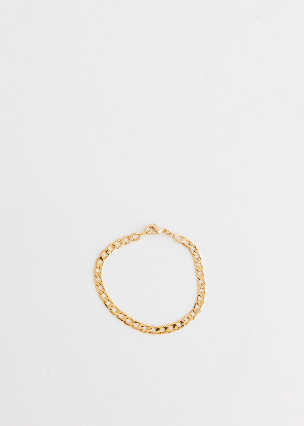 Flat Curb Chain Bracelet