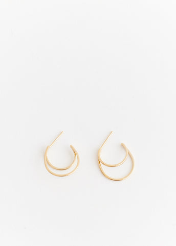 Double Slim Hoop Earrings