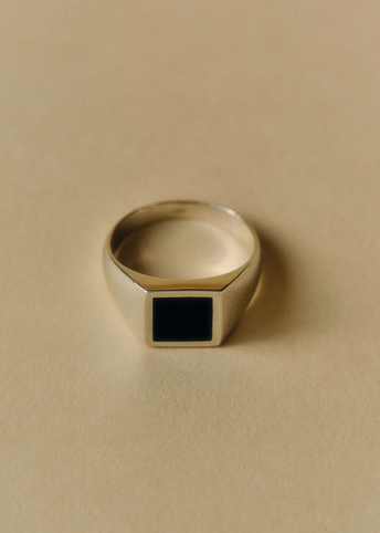 Enamel Square Signet