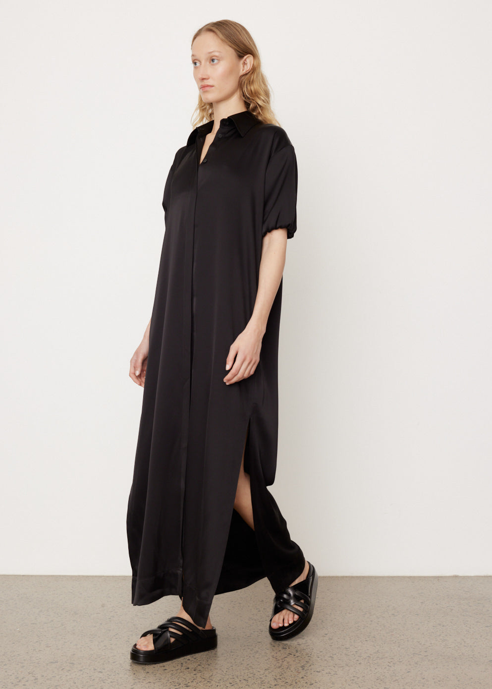 Mono Short Sleeve Shirt Dress