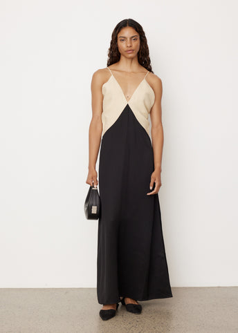 Draped Twill Cami Dress