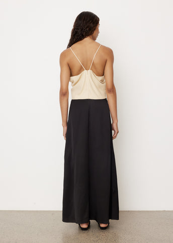 Draped Twill Cami Dress