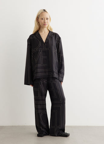Monogram Silk Pyjama Pants