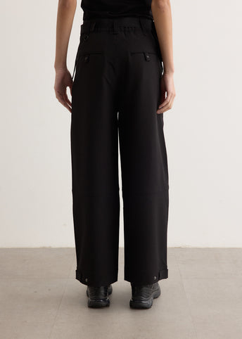 Women's Curved Wide Leg Pants