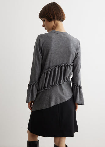 Ruffle Jersey Top