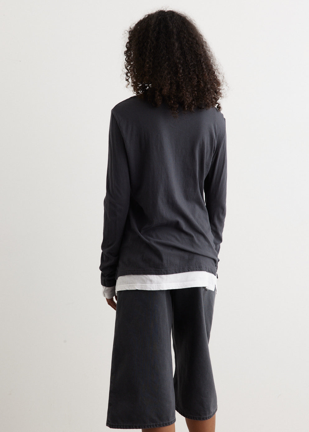 Split Layered Long Sleeve T-Shirt