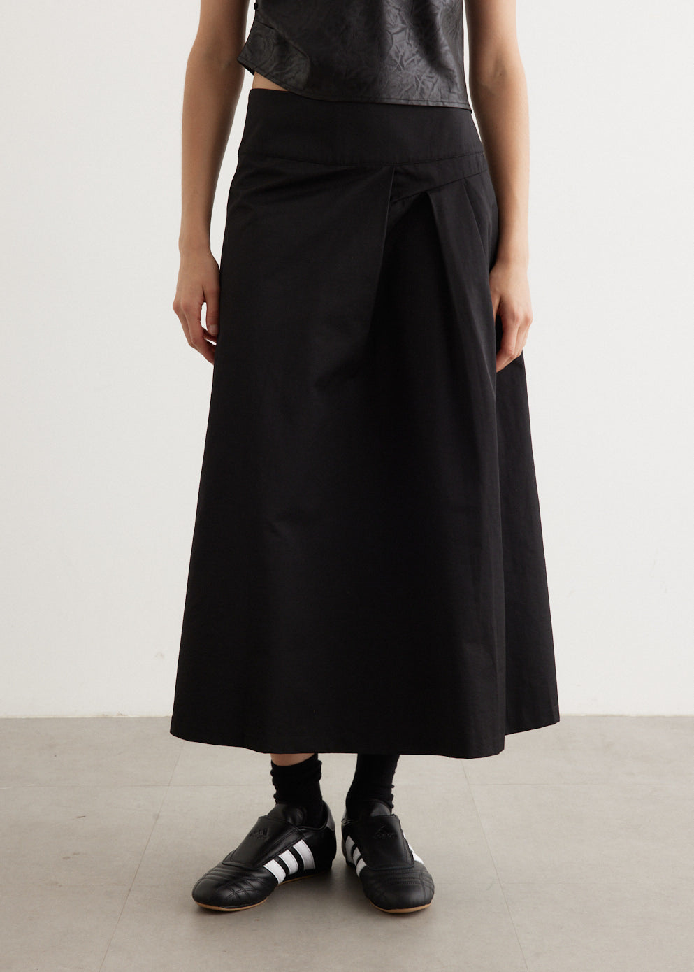 Rhone Pleated Midi Skirt