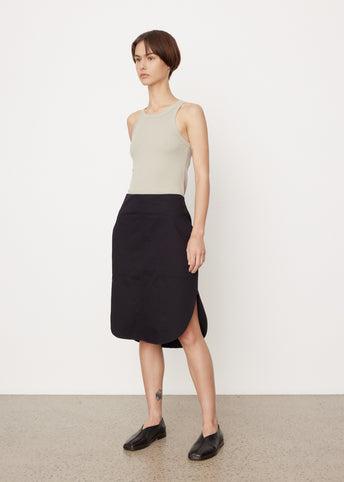 Curved-Hem Skirt