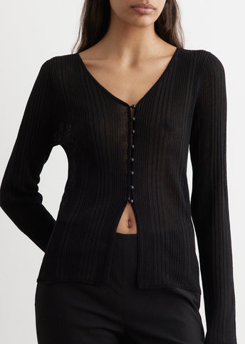 Speed Sheer Stripe Cardigan