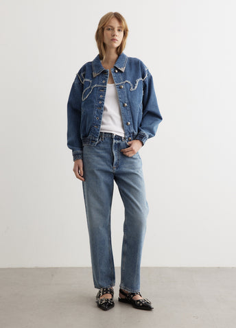 90's Mid Rise Straight Jeans