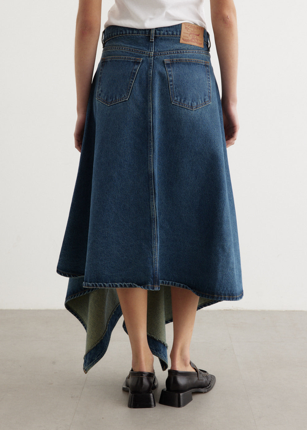 Evergreen Cut Out Denim Skirt