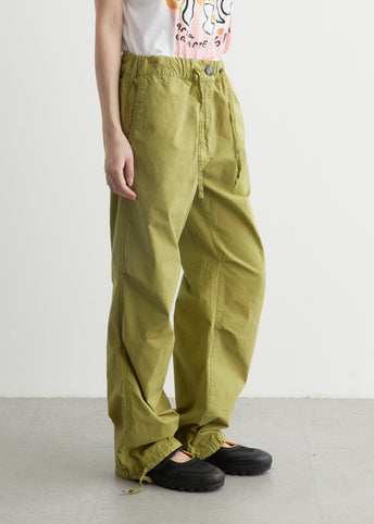 Washed Cotton Canvas Drawstring Pants