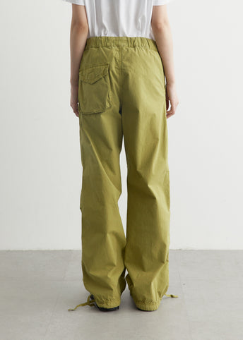 Washed Cotton Canvas Drawstring Pants