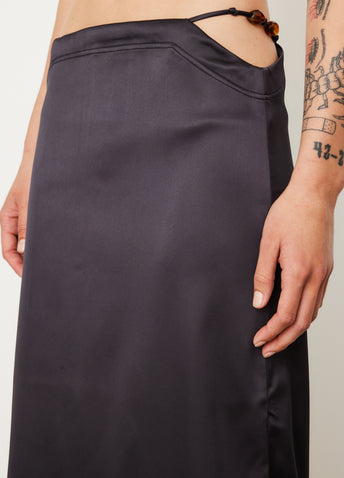 Double Satin Maxi Skirt