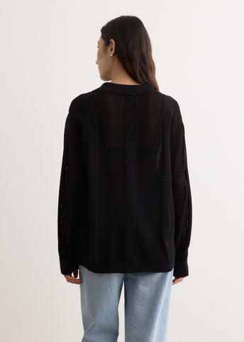 Metropolis Knit Camp Collar Shirt