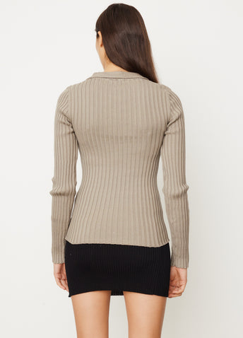 Denys Long Sleeve Knit Sweater