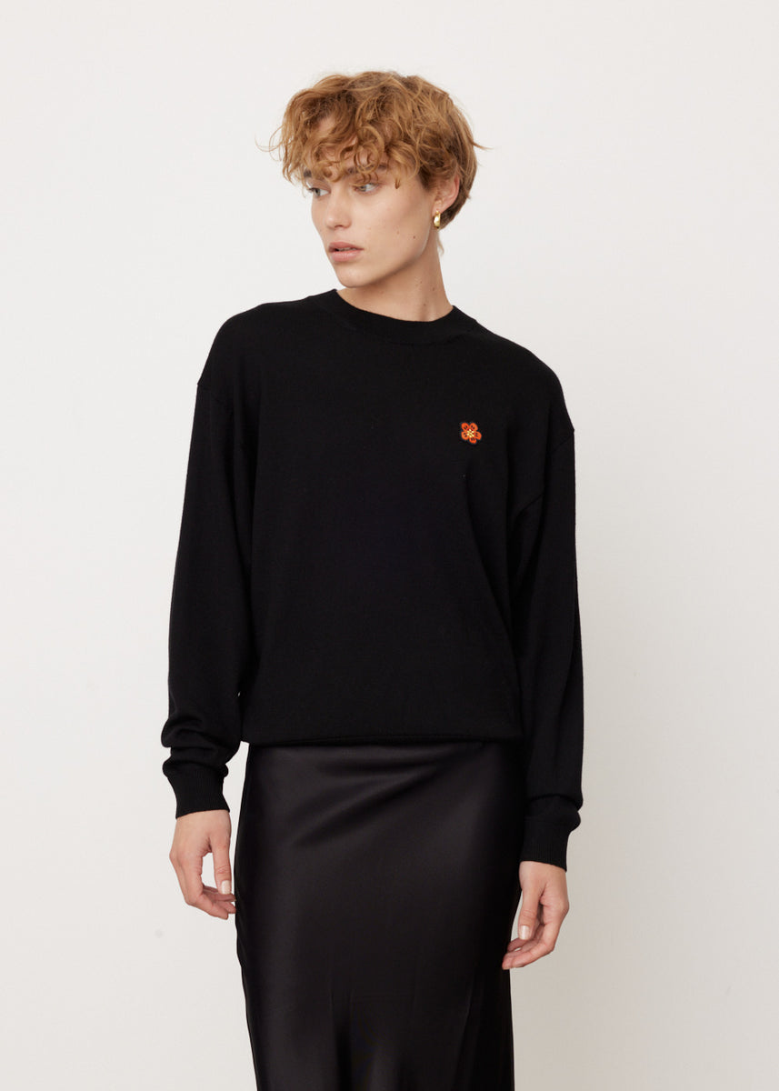 KENZO Buxy Turtle Neck Crest Jumper Clothing in Black