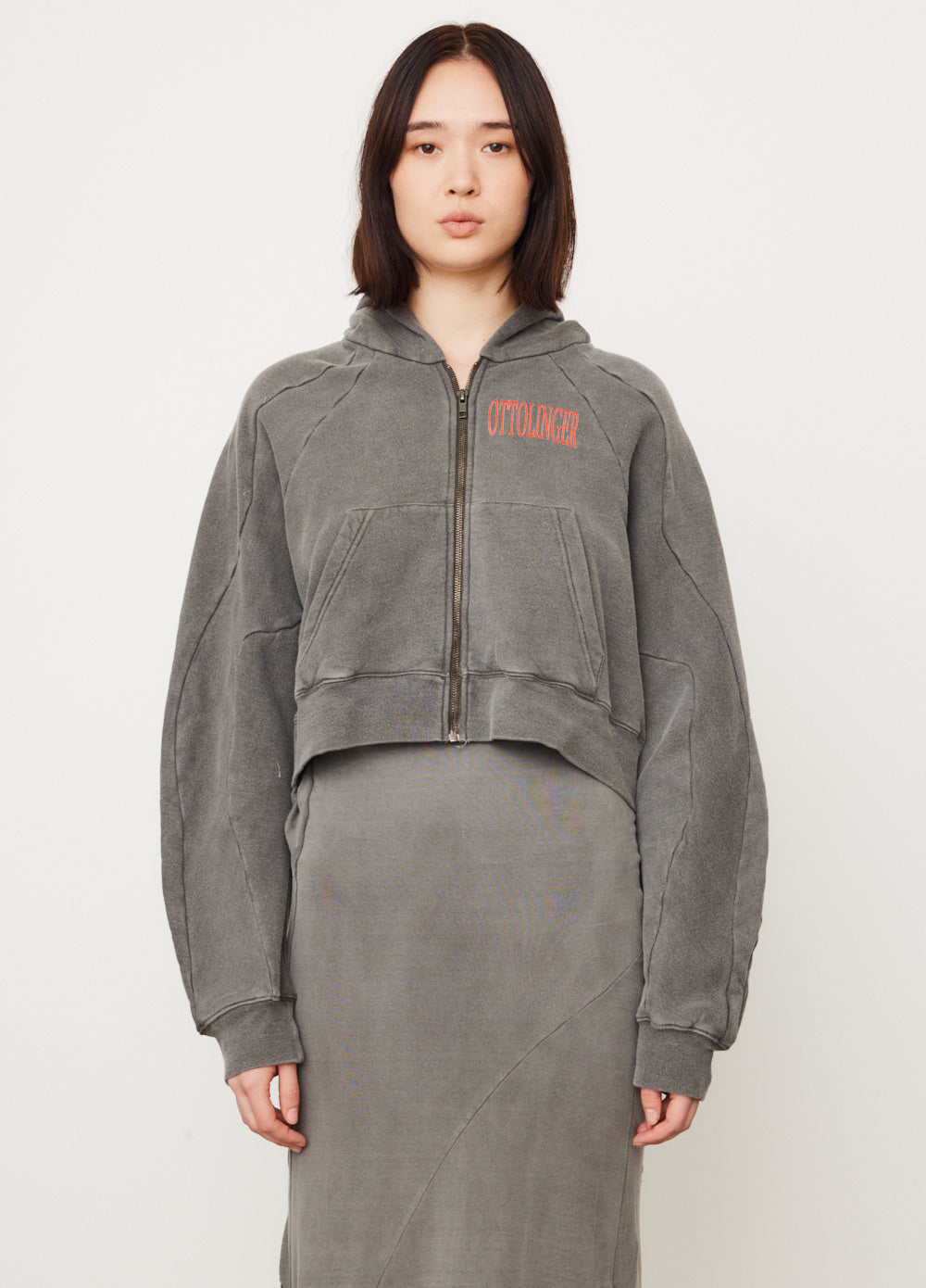 Multiline Zip Hoodie