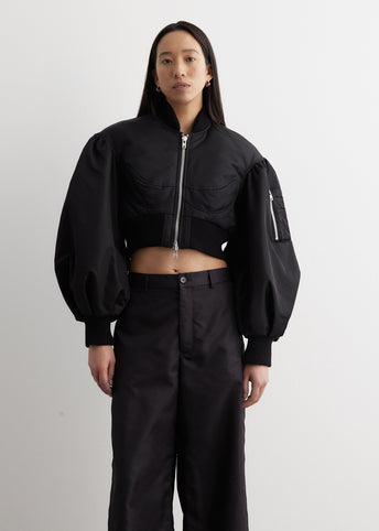 Cropped bomber hotsell puffer jacket