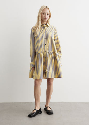 Stripe Mini Shirt Dress