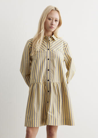 Stripe Mini Shirt Dress