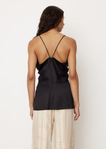 Draped Twill Cami Top