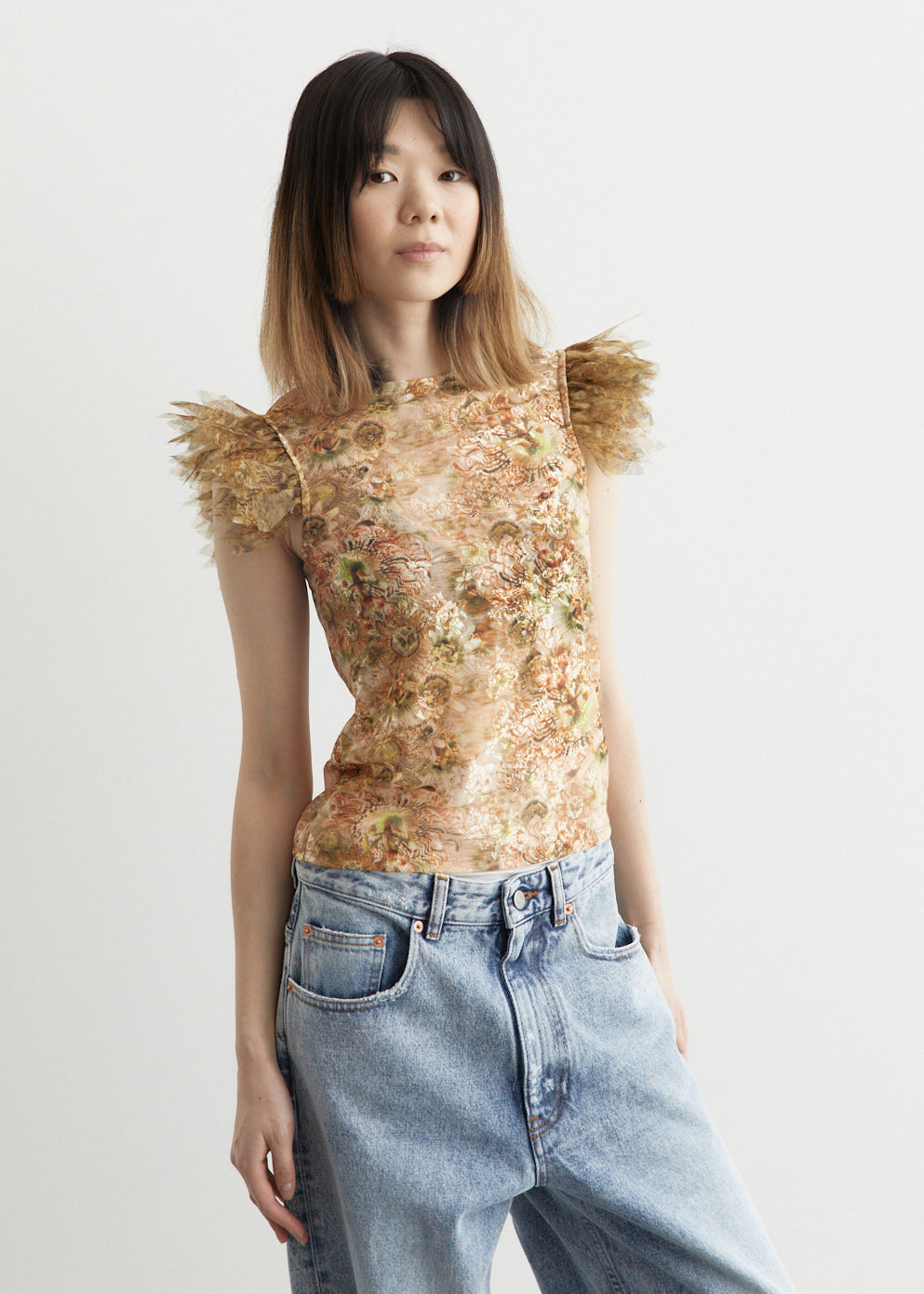 Lace Feather Dachi Tank