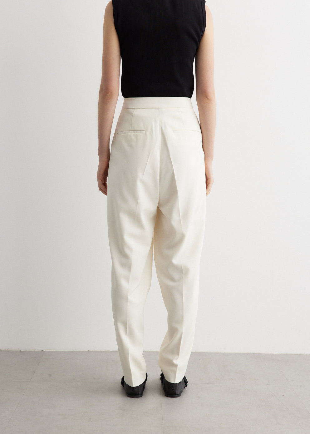 Double Pleat Tailored Trousers