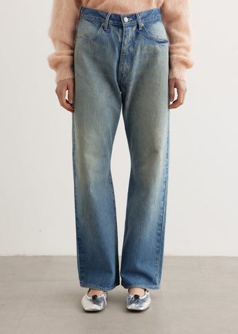 Selvedge Faded Heavy Denim Jeans