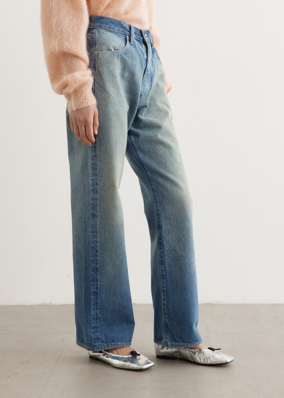 Selvedge Faded Heavy Denim Jeans