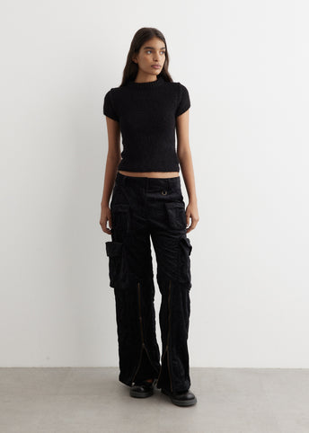 Patessa Crinkled Velvet Trousers