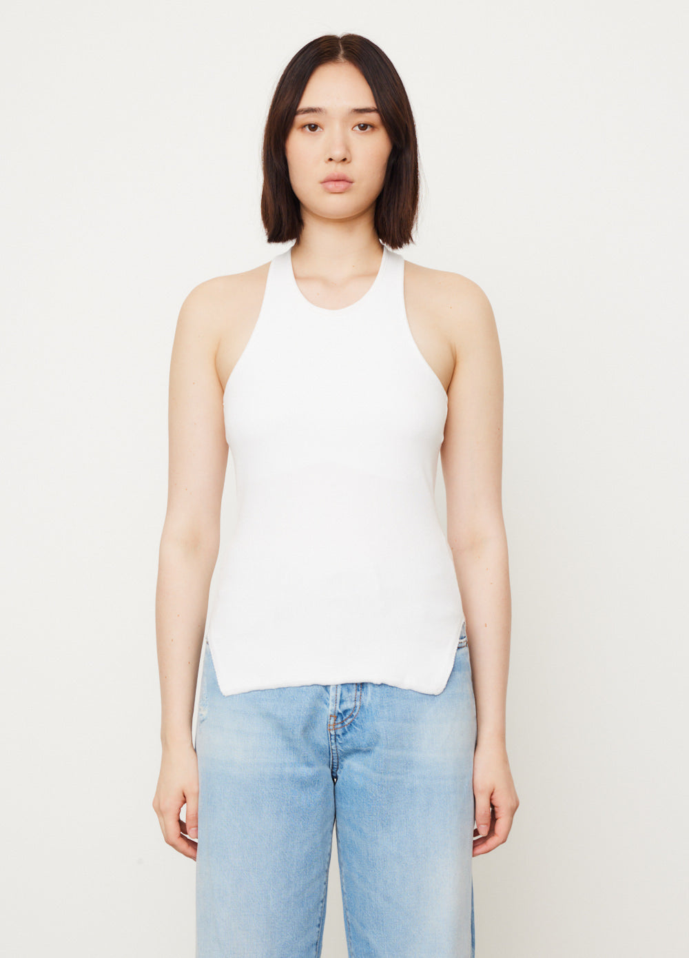 Slim Rib Crossback Tank