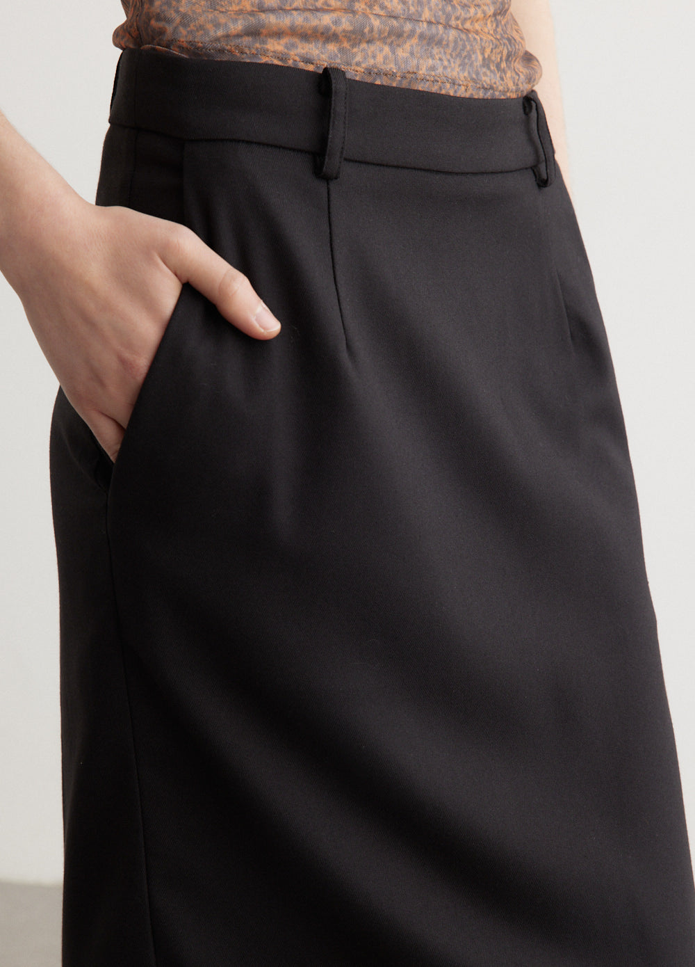 Pillar Long Tailored Skirt