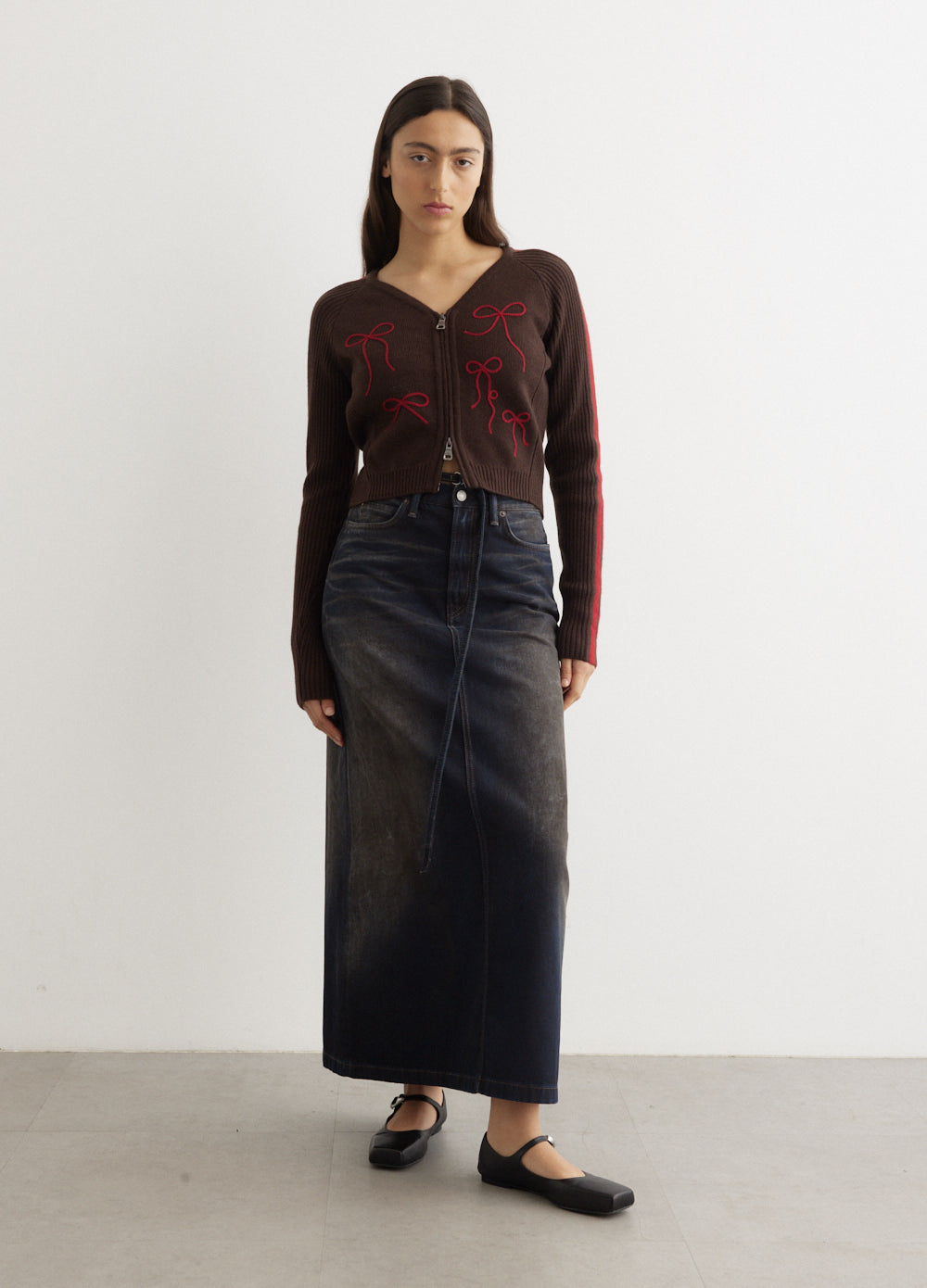 Talia Denim Maxi Skirt