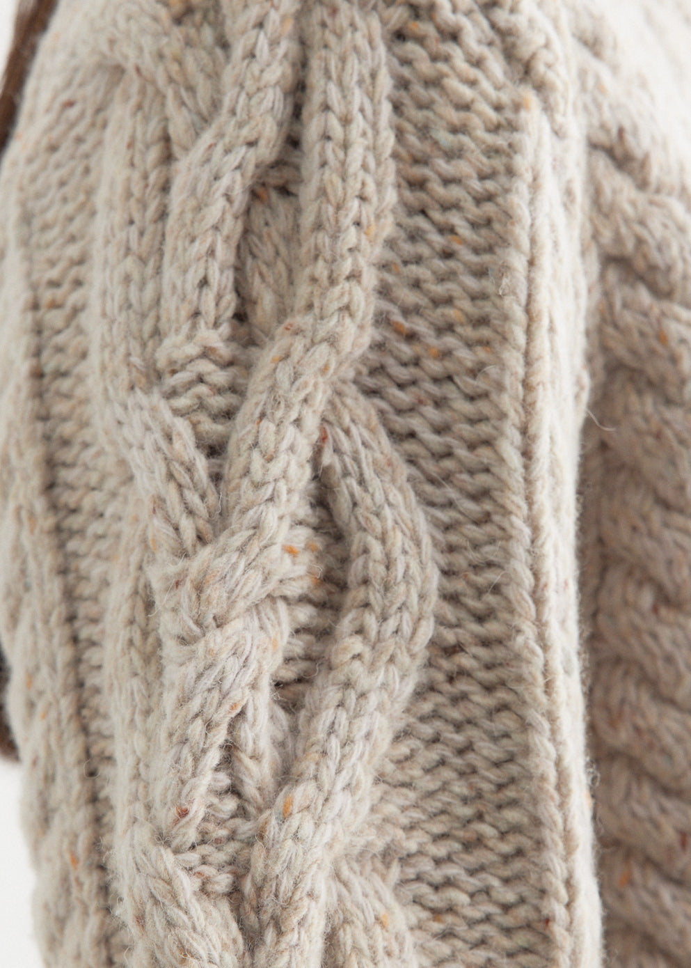 Short Pretzel Knit Sweater