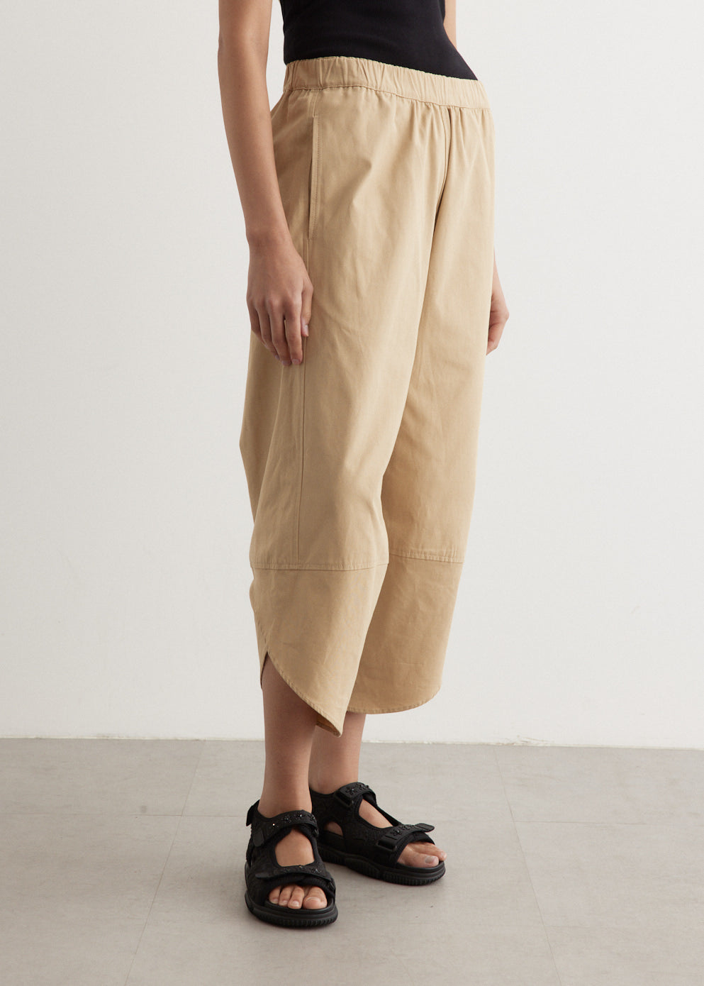 Canvas Split Hem Pants