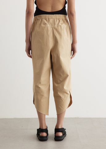 Canvas Split Hem Pants