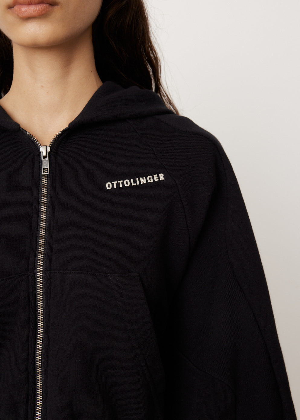 Multiline Zip Hoodie