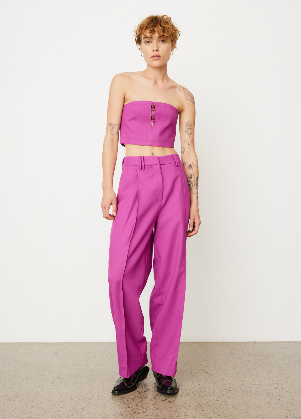 Summer Suiting Pleated Pants