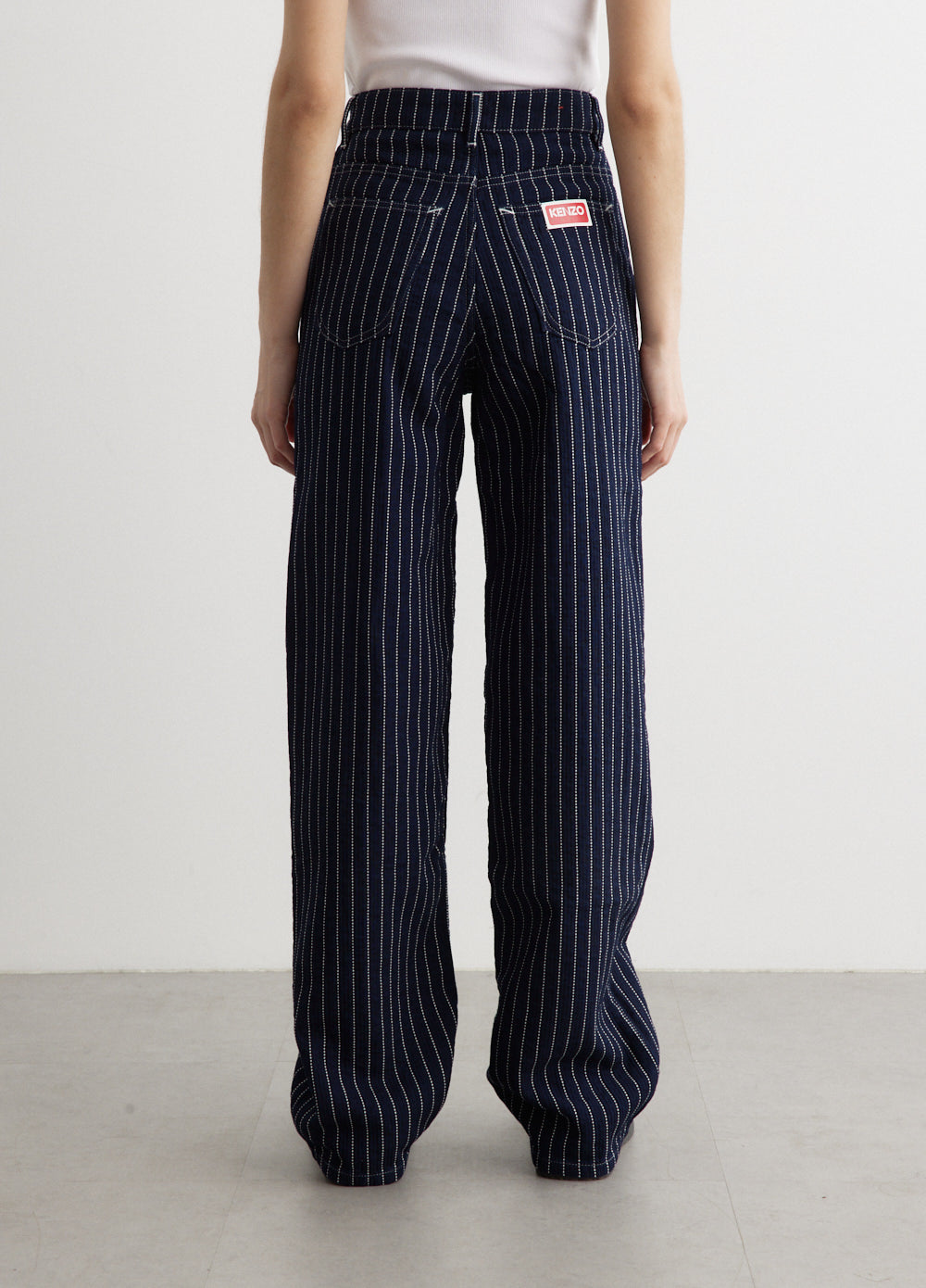 Sashiko Stitch Denim Pants