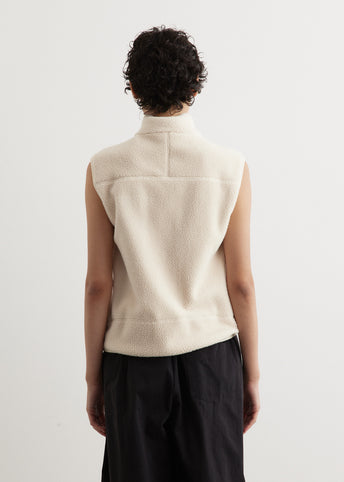 Zipped Sherpa Vest